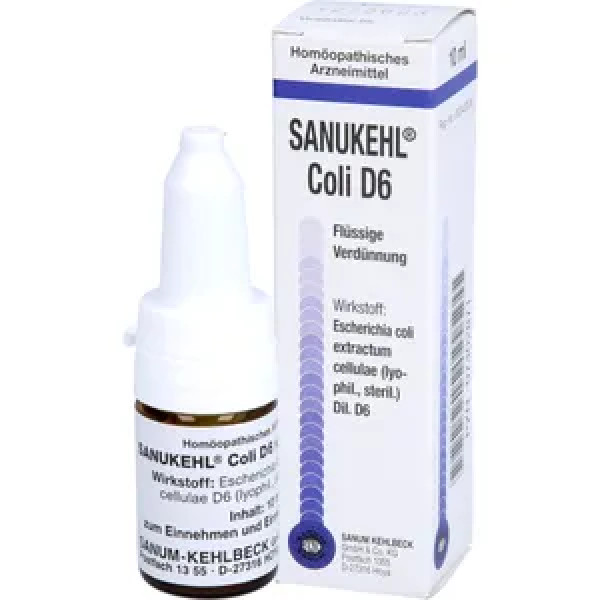 Homeopatia - Sanukehl Coli D6 Gotas 10 Ml
