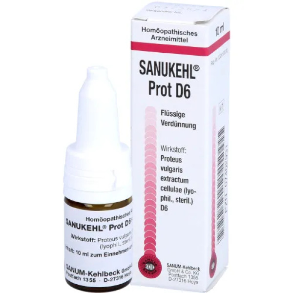 Homeopatia - Sanukehl Prot D6 Gotas 10 Ml