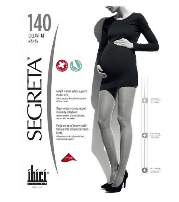 Ibici Segreta 140 Collant AT Gravidez Castanho Avelã (C21) Tam. 2