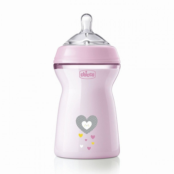 Chicco Biberão Natural Feeling Pp 330ml Girl 6M+