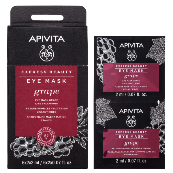 Apivita Express Beauty Mascara Rugas Olhos Uva 2mlx2