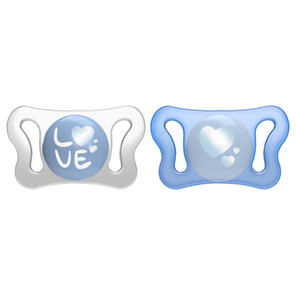 Chicco chupetas 75126210000 PhysioForma Micro Azul 0-2M X2