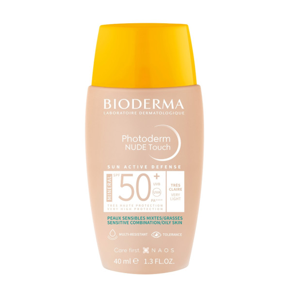 Photoderm Bioderma Nude Touch Mineral Muito Claro Spf50+ 40ml