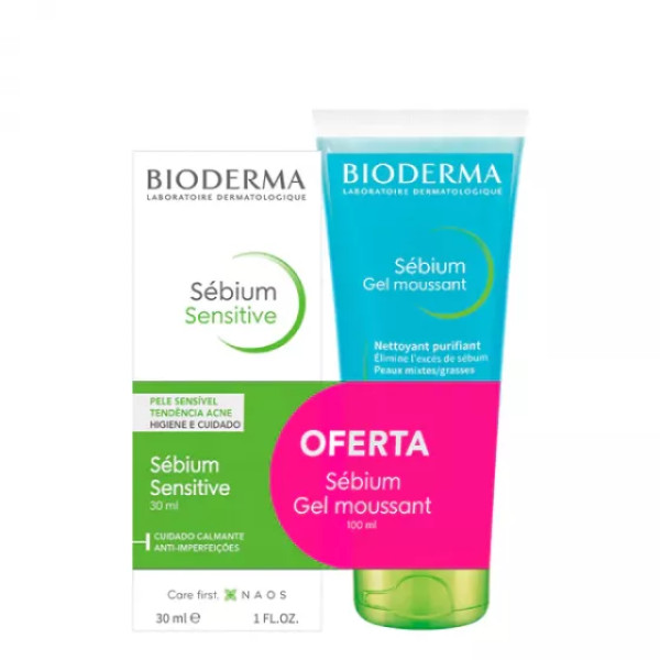 Bioderma Sebium Sensitive Crema 30ml con regalo Gel Moussant 100ml